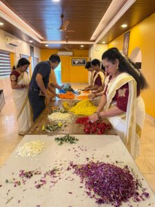 Festive Onam celebration moment with Trivandrum Toastmasters members